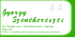 gyorgy szentkereszti business card
